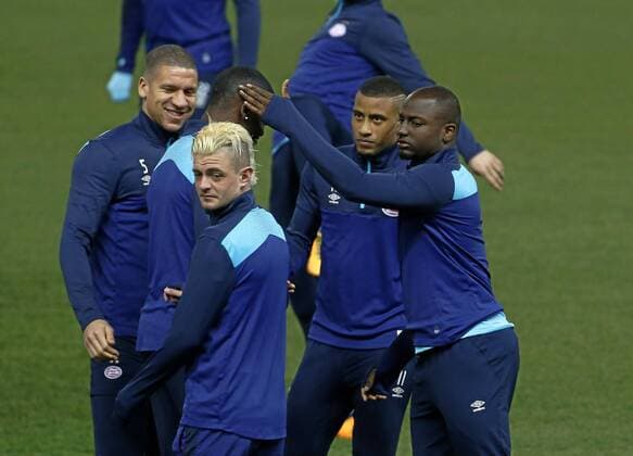 PSV Eindhoven training session at Vicente Calderon stadium. xFOTOxCHEMAxREYx 