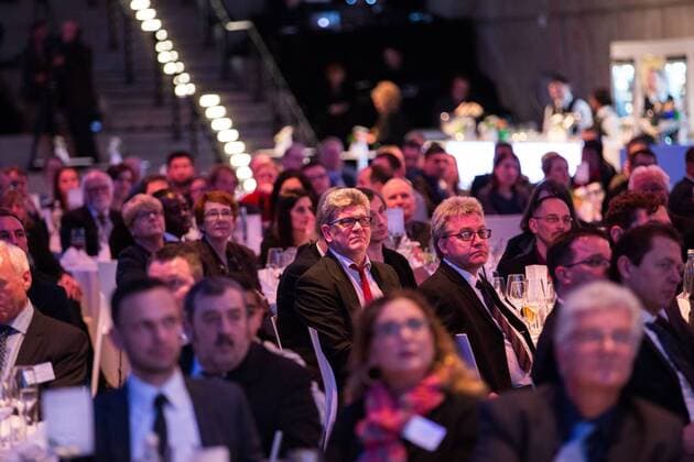 GER, Verleihung Integrationspreis 14.03.2016, Dortmund, Deutsches Fussball Museum, Verleihung des Integrationspreises, im Bild Publikum Galagäste nphxRauch