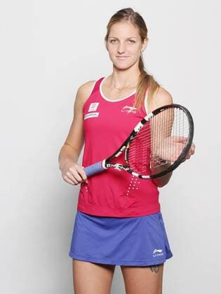 Tennis player Karolina Pliskova, member of the Czech Republic Fed Cup team (CTKxPhoto PavelxLebeda) CTKPhotoF201603151012701 