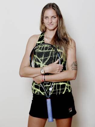 Tennis player Karolina Pliskova, member of the Czech Republic Fed Cup team (CTKxPhoto PavelxLebeda) CTKPhotoF201603151013401 