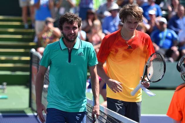 Alexander Zverev (Ger) vs Gilles Simon (fra) TENNIS : Tournoi d Indian Wells 2016 - 15 03 2016 TennisMagazinex 