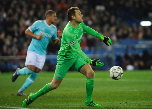 PSV Eindhoven Goalkeeper, Jeroen Zoet, number 1 . Round Round of 16 2nd of the CHAMPIONS league, soccer match between Atletico de Madrid - PSV Eindhoven at the Vicente Calderon estadium, Madrid - Spain by March 15, 2016. PHOTO: Gregorio Lopez.  xGregorioxLopezx x SOCCERxSPAINx