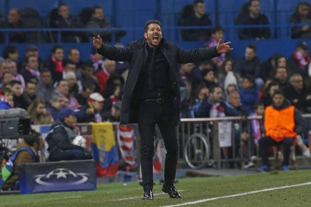 Atletico de Madrid Argentinian coach Diego Simeone reacts during a Champions League round 16 second leg match held at Vicente Calderon stadium in Madrid, Spain, 15 March 2016. ATLETICO MADRID VS PSV ENINDHOVEN !ACHTUNG: NUR REDAKTIONELLE NUTZUNG!  MAD017 20160315-635936766757615647