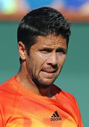15 March 2016: Fernando Verdasco (ESP) ion the court during a third round match against Rafael Nadal (ESP) during the BNP Paribas Open played at the Indian Wells Tennis Garden in Indian Wells, CA. (Photo By John Cordes Icon Sportswire) TENNIS: MAR 15 BNP Paribas Open Icon506160315046 EDITORIAL USE ONLY