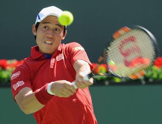 Tennis: Nishikori advances to 4th round at Indian Wells Masters Kei Nishikori of Japan returns a shot to American Steve Johnson during his 7-6(6), 7-6(5) win to advance to the round of 16 of the BNP Paribas Open at Indian Wells, California, on March 15, 2016. 