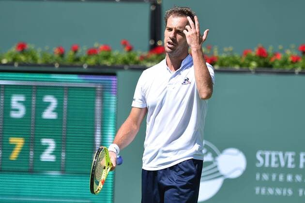 Marin Cilic (Cro), Richard Gasquet (Fra) - Tennis, Indian Wells 2016 - 16 03 2016 TennisMagazine Panoramic 