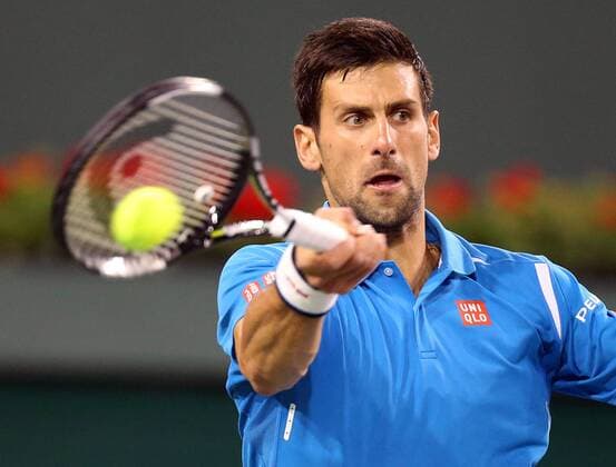 March 15, 2016: Novak Djokovic of Serbia returns a shot against Philipp Kohlschreiber of Germany at the 2016 BNP Paribas Open at Indian Wells Tennis Garden in Indian Wells, California. TENNIS 2016: BNP Paribas Open MAR 15 - ZUMAcb8_