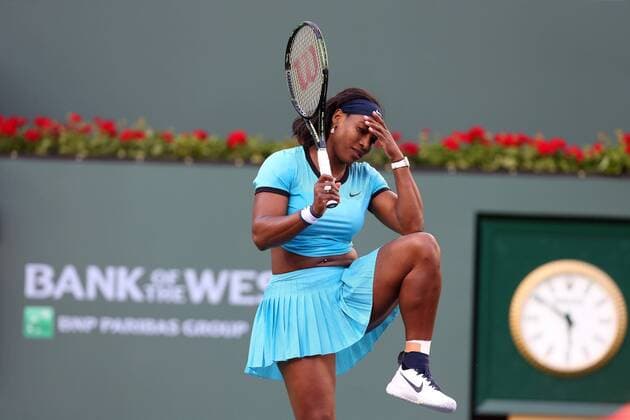 March 15, 2016: Serena Williams in action during her match against Kateryna Bondarenko of Ukraine during the 2016 BNP Paribas Open at Indian Wells Tennis Garden in Indian Wells, California. TENNIS 2016: BNP Paribas Open MAR 15 - ZUMAcb8_