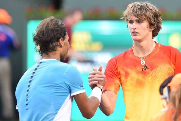 Rafael Nadal (Esp) vs Alexander Zverev (Ger) - Tennis, Indian Wells 2016 - 16 03 2016 TennisMagazine Panoramic 