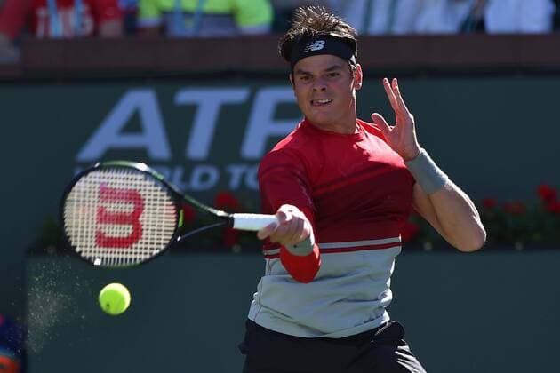 Milos Raonic (Can) - Tennis, Indian Wells 2016 - 16 03 2016 TennisMagazine Panoramic 