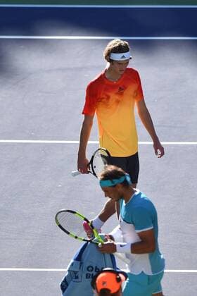 Rafael Nadal (Esp) vs Alexander Zverev (Ger) - Tennis, Indian Wells 2016 - 16 03 2016 TennisMagazine Panoramic 