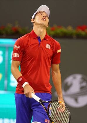 March 16, 2016: Kei Nishikori of Japan in action against John Isner during the 2016 BNP Paribas Open at Indian Wells Tennis Garden in Indian Wells, California. TENNIS 2016: BNP Paribas Open MAR 16 - ZUMAcb8_