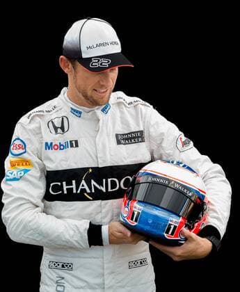 Motorsport, Formel 1, GP Australien, Fahrer Fotoshooting beim Media Day vor dem ersten Rennen in Melbourne March 17, 2016: Jenson Button (GBR) 22 from the McLaren Honda Formula 1 team at the drivers portrait session prior to the 2016 Australian Formula One Grand Prix at Albert Park, Melbourne, Australia. Formula One 2016: Australia Day 1 - ZUMAc04_