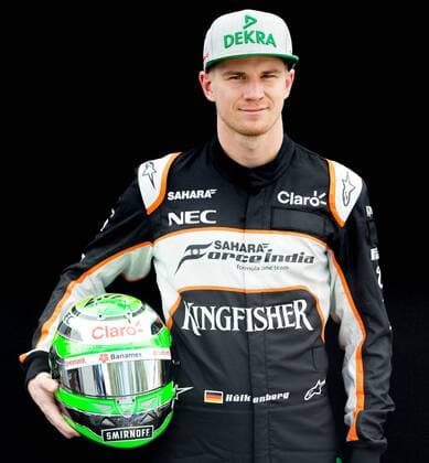 Motorsport, Formel 1, GP Australien, Fahrer Fotoshooting beim Media Day vor dem ersten Rennen in Melbourne March 17, 2016: Nico Hulkenberg (DEU) 27 from the Sahara Force India F1 team at the drivers portrait session prior to the 2016 Australian Formula One Grand Prix at Albert Park, Melbourne, Australia. Formula One 2016: Australia Day 1 - ZUMAc04_