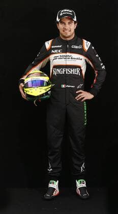 Motorsport, Formel 1, GP Australien, Fahrer Fotoshooting beim Media Day vor dem ersten Rennen in Melbourne Motorsports: FIA Formula One World Championship WM Weltmeisterschaft 2016, Grand Prix of Australia, 11 Sergio Perez (MEX, Sahara Force India F1 Team), xHOCHxZWEIx