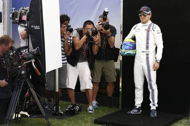 Motorsport, Formel 1, GP Australien, Fahrer Fotoshooting beim Media Day vor dem ersten Rennen in Melbourne Motorsports: FIA Formula One World Championship WM Weltmeisterschaft 2016, Grand Prix of Australia, 19 Felipe Massa (BRA, Williams Martini Racing), xHOCHxZWEIx