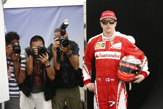 Motorsport, Formel 1, GP Australien, Fahrer Fotoshooting beim Media Day vor dem ersten Rennen in Melbourne Motorsports: FIA Formula One World Championship WM Weltmeisterschaft 2016, Grand Prix of Australia, 7 Kimi Raikkonen (FIN, Scuderia Ferrari), xHOCHxZWEIx