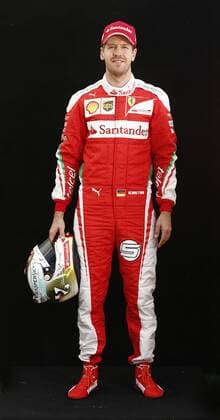 Motorsport, Formel 1, GP Australien, Fahrer Fotoshooting beim Media Day vor dem ersten Rennen in Melbourne Motorsports: FIA Formula One World Championship WM Weltmeisterschaft 2016, Grand Prix of Australia, 5 Sebastian Vettel (GER, Scuderia Ferrari), xHOCHxZWEIx