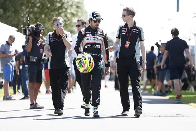 Motorsports: FIA Formula One World Championship WM Weltmeisterschaft 2016, Grand Prix of Australia, 11 Sergio Perez (MEX, Sahara Force India F1 Team), xHOCHxZWEIx