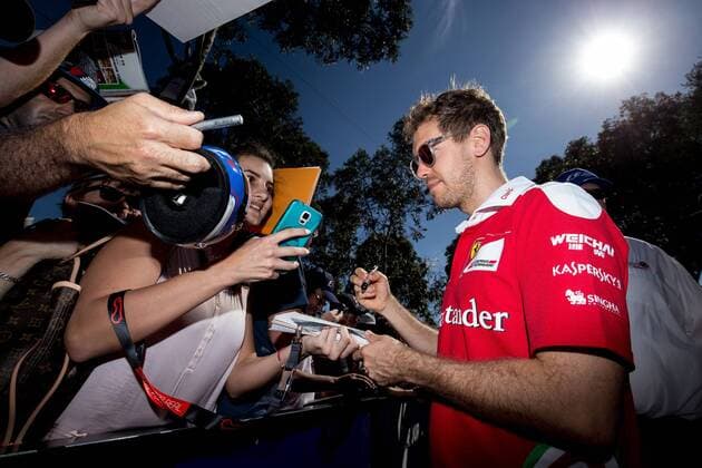 Sebastian Vettel, Scuderia Ferrari, formula 1 GP, Australien in Melbourne, 17.03.2016 Photo:mspb Jerry Andre Sebastian Vettel, formula 1 GP, Australien