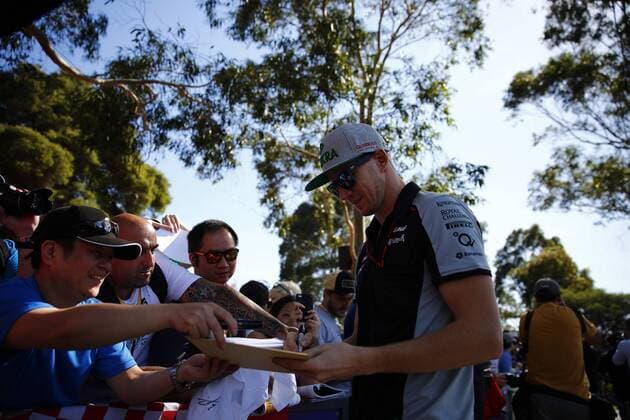 Australian Grand Prix, Melbourne 17 - 20 March 2016 17.03.2016 - Nico Hulkenberg (GER) Sahara Force India F1 VJM09 