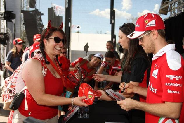 Australian Grand Prix, Melbourne 17 - 20 March 2016 17.03.2016 - Sebastian Vettel (GER) Scuderia Ferrari SF16-H 