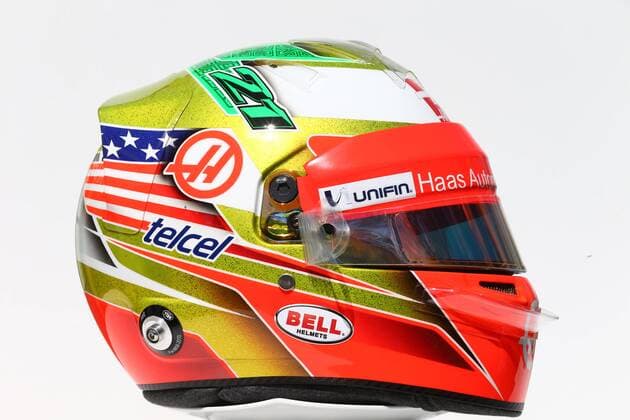 Motorsport, Formel 1, GP Australien, Fahrerhelme in Melbourne Australian Grand Prix, Melbourne 17 - 20 March 2016 17.03.2016 - The helmet of Esteban Gutierrez (MEX) Haas F1 Team VF-16 