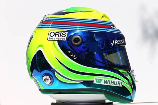 Motorsport, Formel 1, GP Australien, Fahrerhelme in Melbourne Australian Grand Prix, Melbourne 17 - 20 March 2016 Australian Grand Prix, Melbourne 17 - 20 March 2016 17.03.2016 - The helmet of Felipe Massa (BRA) Williams FW38 