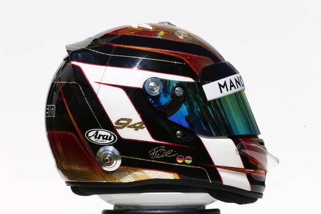 Motorsport, Formel 1, GP Australien, Fahrerhelme in Melbourne Australian Grand Prix, Melbourne 17 - 20 March 2016 Australian Grand Prix, Melbourne 17 - 20 March 2016 17.03.2016 - The helmet of Pascal Wehrlein (GER) Manor Racing MRT05 