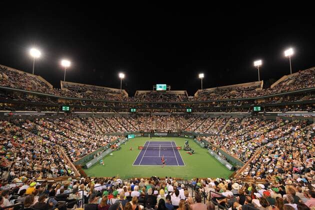 Indian Wells Tennis Garden TENNIS : Tournoi d Indian Wells 2016 - 17 03 2016 TennisMagazine Panoramic 