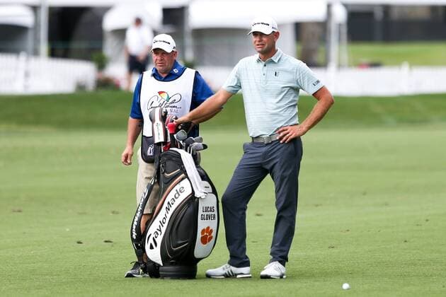 March 17, 2016 - Orlando, Florida, United States - Lucas Glover (R) and his caddie Don Cooper wait to hit on the 9th fairway during the first round of the Arnold Palmer Invitational at Bay Hill Club & Lodge. PGA Golf Herren 2016 - Arnold Palmer Invitational - Round 1 - ZUMAw109