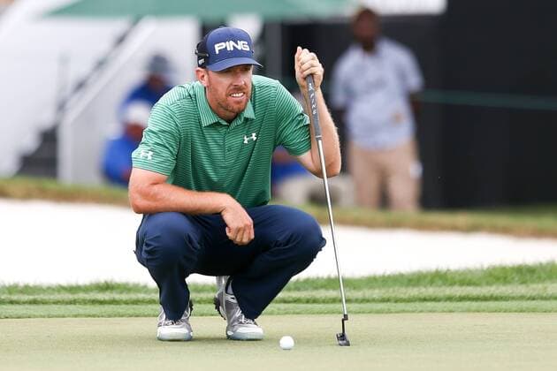 March 17, 2016 - Orlando, Florida, United States - Hunter Mahan lines up a putt on the 9th green during the first round of the Arnold Palmer Invitational at Bay Hill Club & Lodge. PGA Golf Herren 2016 - Arnold Palmer Invitational - Round 1 - ZUMAw109