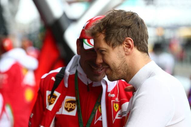Australian Grand Prix, Melbourne 17 - 20 March 2016 18.03.2016 - Free Practice 1, Marc Gene (ESP), Test Driver Scuderia Ferrari and Sebastian Vettel (GER) Scuderia Ferrari SF16-H 