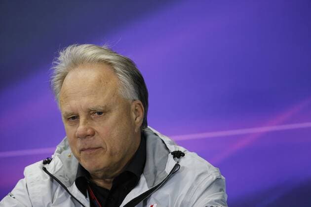 March 18, 2016 - Melbourne, Australia - GENE HAAS, Founder and Chairman of Haas F1 Team talks during the team principals press conference PK Pressekonferenz of the 2016 Formula 1 Australian Grand Prix at Albert Park Circuit, in Melbourne, Australia. F1 2016 - Australian Grand Prix - Practice - ZUMAg147