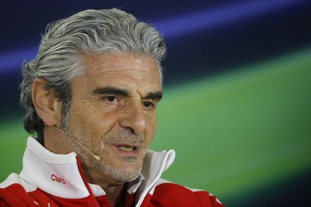 March 18, 2016 - Melbourne, Australia - MAURIZIO ARRIVABENE, Team principal of Scuderia Ferrari talks during the team principal press conference PK Pressekonferenz of the 2016 Formula 1 Australian Grand Prix at Albert Park Circuit, in Melbourne, Australia. F1 2016 - Australian Grand Prix - Practice - ZUMAg147