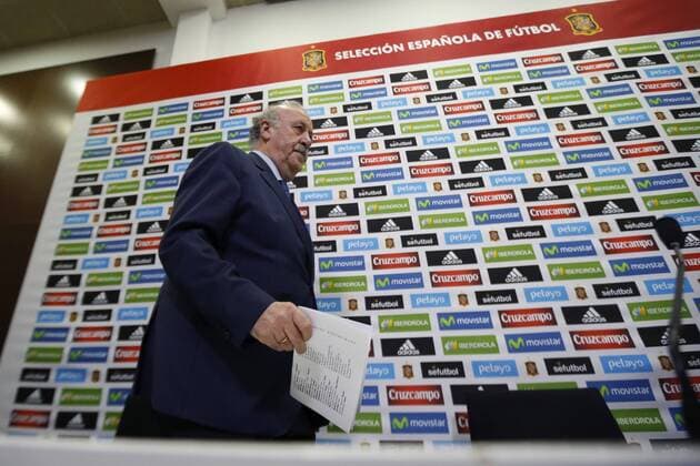 Spain s National soccer team head coach, Vicente del Bosque, arrives to a press conference PK Pressekonferenz to announce his squad for the upcoming friendly matchs, in Madrid, Spain, 18 March 2016. Spain will play two friendly matches against Italy on 24 March 2016 and against Romania on 27 March. DEL BOSQUE ANNOUNCES HIS SQUAD FOR FRIENDLY MATCHES AGAINST ITALY AND ROMANIA !ACHTUNG: NUR REDAKTIONELLE NUTZUNG!  GRA126 20160318-635939053212801353