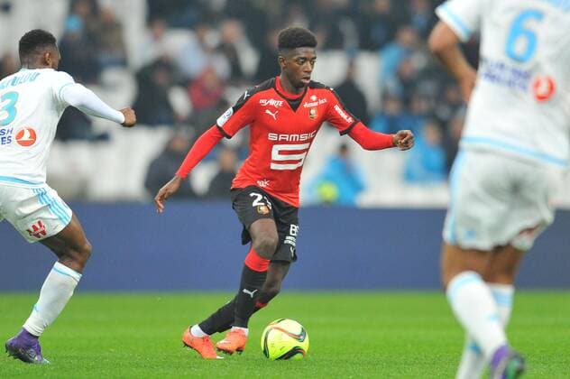 Ousmane DEMBELE (ren) - Fussball Frankreich, Ligue 1, Olympique Marseille vs. Stade Rennes - 18 03 2016 FEP Panoramic 