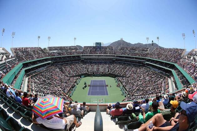 March 18, 2016: General view of Stadium 1 during the match between Kei Nishikori of Japan and Rafael Nadal of Spain during the 2016 BNP Paribas Open at Indian Wells Tennis Garden in Indian Wells, California. TENNIS 2016: BNP Paribas Open MAR 18 - ZUMAcb8_