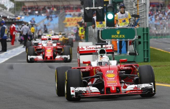 Motorsports: FIA Formula One World Championship WM Weltmeisterschaft 2016, Grand Prix of Australia, 5 Sebastian Vettel (GER, Scuderia Ferrari), xHOCHxZWEIx