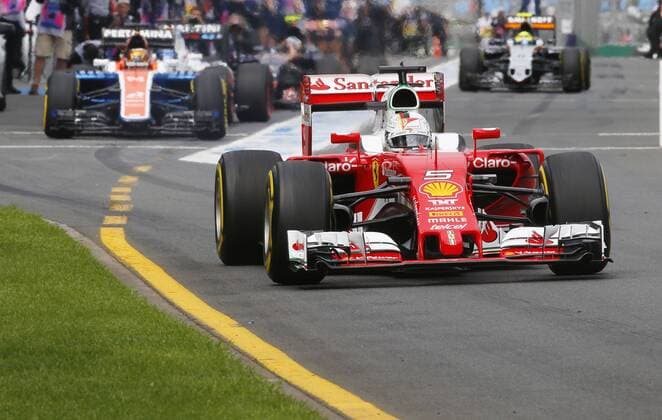 Motorsports: FIA Formula One World Championship WM Weltmeisterschaft 2016, Grand Prix of Australia, 5 Sebastian Vettel (GER, Scuderia Ferrari), xHOCHxZWEIx