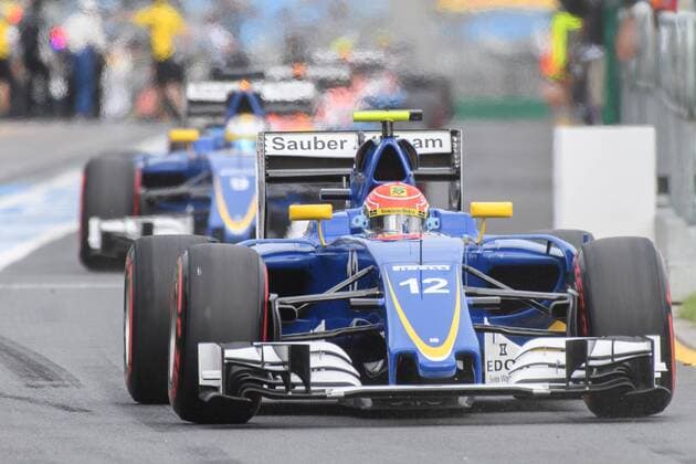 March 19, 2016: Felipe Nasr (BRA) 12 from the Sauber F1 Team leaving the pits for qualifying at the 2016 Australian Formula One Grand Prix at Albert Park, Melbourne, Australia. Formula One 2016: Australia Day 3 - ZUMAc04_
