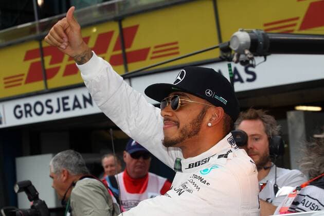 Australian Grand Prix, Melbourne 17 - 20 March 2016 19.03.2016 - Qualifying, Lewis Hamilton (GBR) Mercedes AMG F1 W07 Hybrid pole position 
