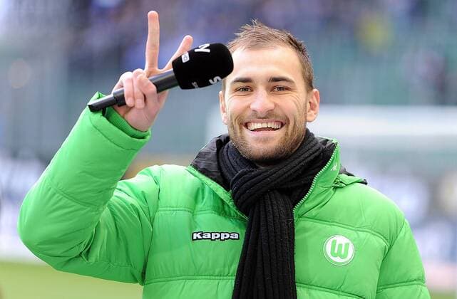 Bilder des Tages - SPORT 19.03.2016, xpsx, Fussball 1.Bundesliga, VfL Wolfsburg - SV Darmstadt 98, emspor emonline, v.l. Bas Dost (Vfl Wolfsburg)