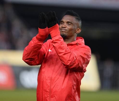 Turkey Spor Toto Superlig match between Besiktas and Antalyaspor in Istanbul , Turkey , March 19 , 2016. Pictured: Samuel Etoo of Antalyaspor. 