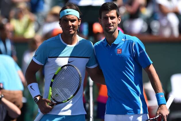 Rafael Nadal (Esp) vs Novak Djokovic (Ser) TENNIS : Turnier in Indian Wells 2016 - 19 03 2016 TennisMagazine Panoramic 