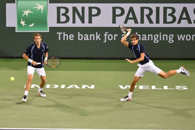 Pierre Hugues Herbert and Nicolas Mahut wins the double - TENNIS, Indian Wells 2016 - 19 03 2016 TennisMagazine Panoramic 