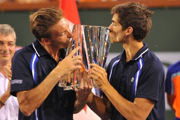 Pierre Hugues Herbert and Nicolas Mahut wins the double - TENNIS, Indian Wells 2016 - 19 03 2016 TennisMagazine Panoramic 