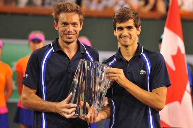 Pierre Hugues Herbert and Nicolas Mahut wins the double - TENNIS, Indian Wells 2016 - 19 03 2016 TennisMagazine Panoramic 