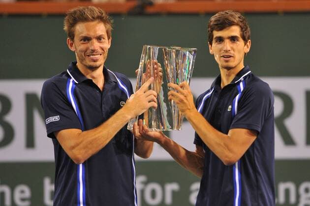 Pierre Hugues Herbert and Nicolas Mahut wins the double - TENNIS, Indian Wells 2016 - 19 03 2016 TennisMagazine Panoramic 