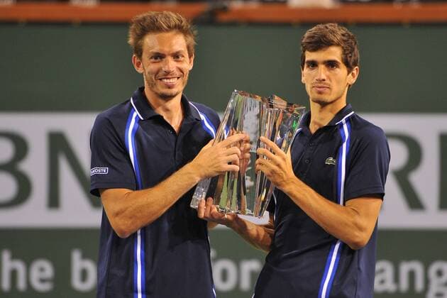 Pierre Hugues Herbert and Nicolas Mahut wins the double - TENNIS, Indian Wells 2016 - 19 03 2016 TennisMagazine Panoramic 